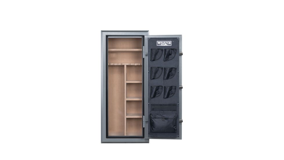 Wasatch 24 Gun Fire and Water Safe with E-Lock, Grey, Oversized, 24EGW