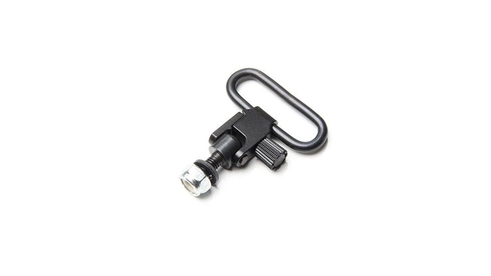 Wilson Combat Buttstock Sling Swivel, Machine Thread and Lock Nut, Black SGSSW-NUT