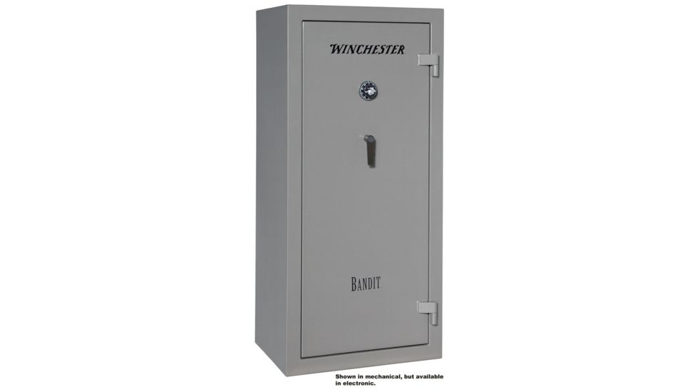 Winchester Safes Bandit 31, 38 Gun Safe, 45 Min Fire Rating, Electronic Lock, Gunmetal, B6040F13110E