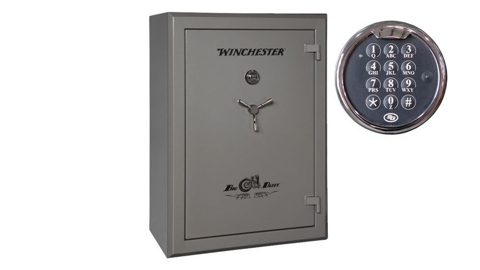 Winchester Safes Big Daddy, 42 Gun Safe, 75 Min Fire Rating, U.L. Listed Electronic Lock, Gunmetal Gray, 36.5 cu. Ft, BD-5942-36-10E