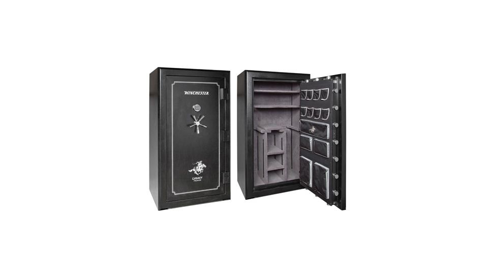 Winchester Safes Legacy 53, 51 Gun Safe, 2.5 Hour Fire Rating, Electronic Lock, Black L7242537E