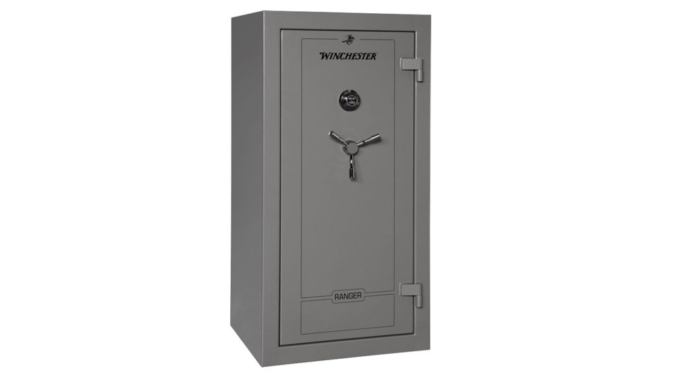 Winchester Safes Ranger 26, 28 Gun Safe, 60 Min Fire Rating, U.L. Listed Mechanical Lock, Black, 25.6 cu. Ft, R-5930-26-7-M