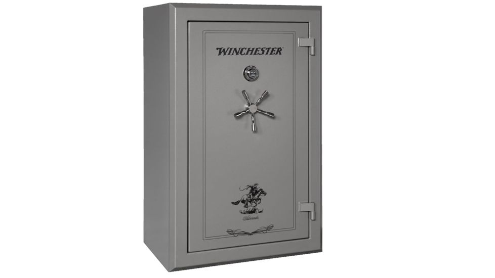 Winchester Safes Silverado 33, 30 Gun Safe, 2 Hour Fire Rating, U.L. Listed Mechanical Lock, Black, 32.9 cu. Ft, S-5938-33-7-M