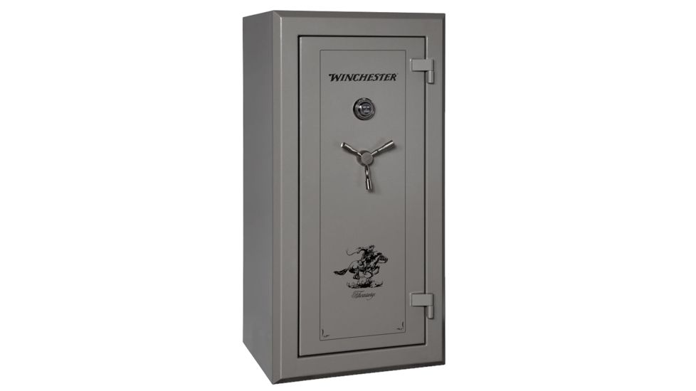 Winchester Safes Treasury 26, 26 Gun Safe, 90 Min Fire Rating, U.L. Listed Mechanical Lock, Gunmetal Gray, 26.0 cu. Ft, TR-5930-26-10-M