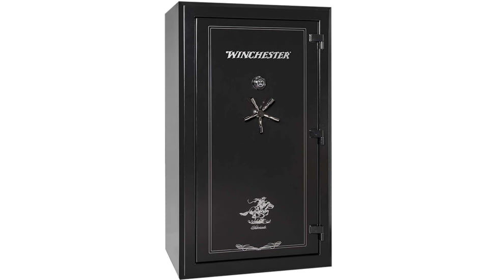 SA Consumer Products Inc. Winchester Silverado 51 Electronic Fireproof Safe, 48 Guns, 10 Gauge Steel, Black Powder Coat, SECWINS51BKE