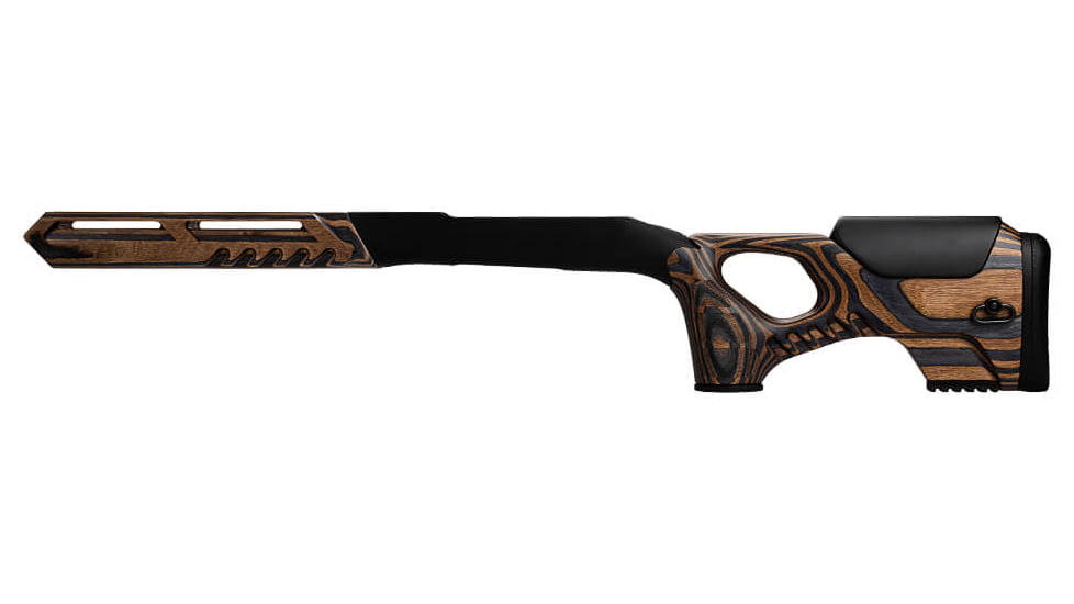 WOOX Cobra Precision Rifle Stock for Howa 1500 Weatherby, Long Action, Laminted Black/Brown, Regular, SH.GNS032.10