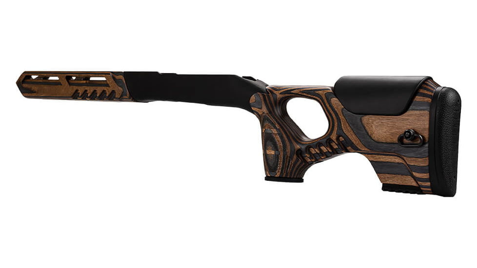 WOOX Cobra Precision Rifle Stock for Howa 1500 Weatherby, Long Action, Laminted Black/Brown, Regular, SH.GNS032.10