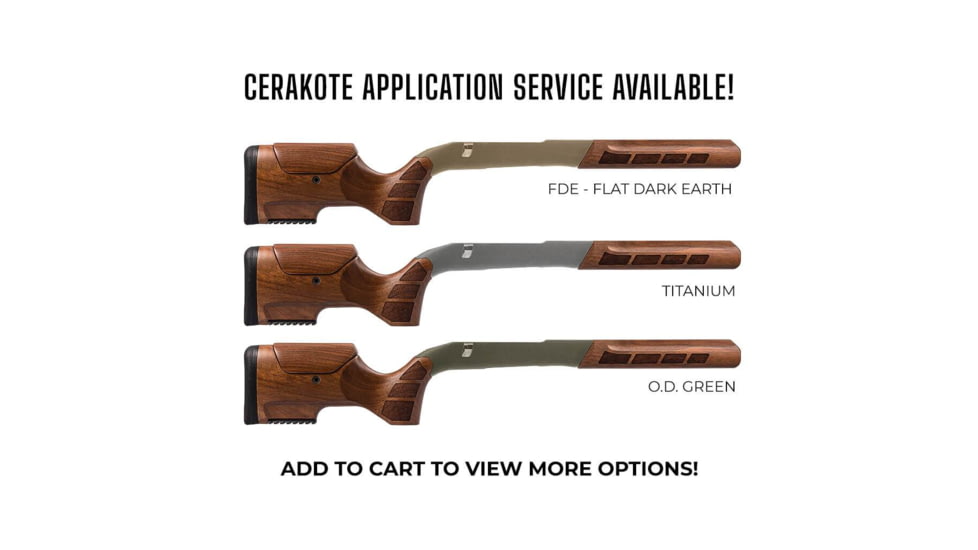 WOOX Exactus Precision Rifle Stock for Ruger 10/22, Walnut, Regular, SH.GNS002.39