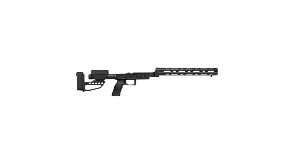 XLR Carbon Chassis w/ Tactical Buttstock, Remington 700 Short Action, Black, Large, CRB PKG REM 700 SA