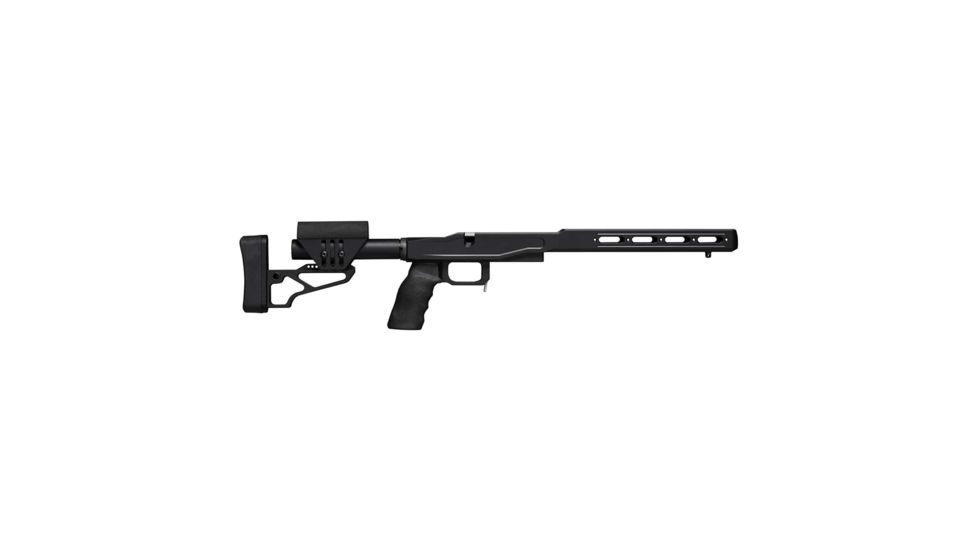 XLR Element Chassis w/ Tactical Lite Buttstock, Remington 700 Short Action, Black, Large, ELE PKG REM 700 SA