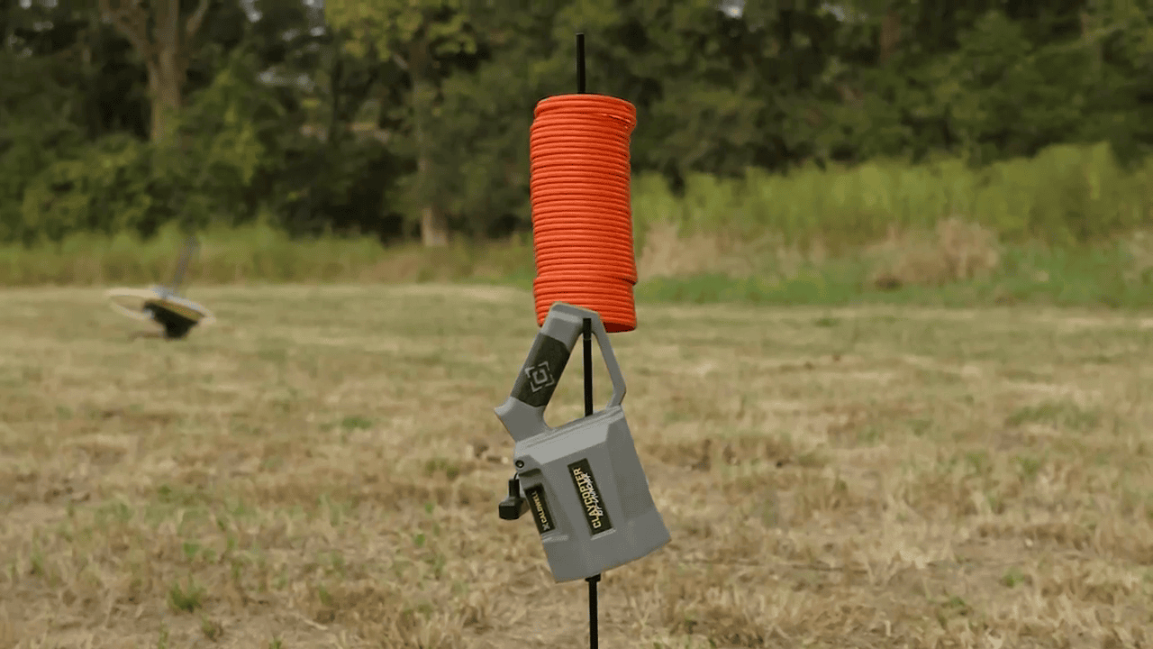opplanet caldwell claycopter ground stake target holder video