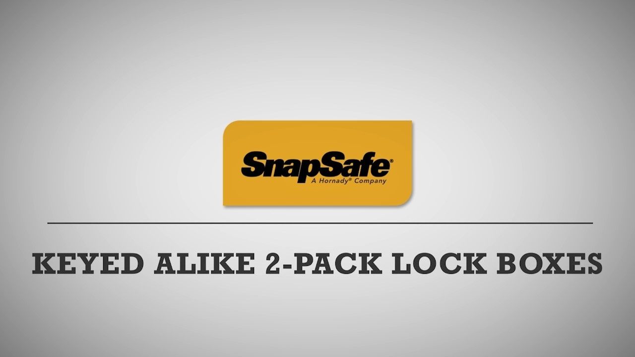 opplanet hornady snapsafe keyed alike 2 pack lock boxes video