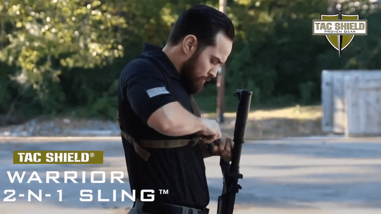 opplanet tac shield 2 in 1 warrior sling video